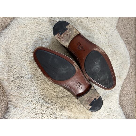 Cole Hahn Single Monk Strap Wingtip Stitching Brown Size 13 M